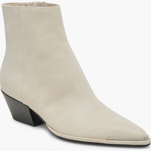 Dolce Vita Ivory Nonah Pointed Toe Ankle Booties
